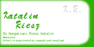 katalin riesz business card